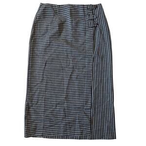 C.O.L.A. Womens Vtg 90s Academia Preppy Classic Plaid Slit Midi Skirt 15/16 USA